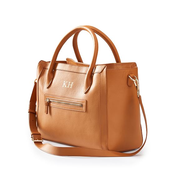 Zoe Leather Work Tote | Mark and Graham