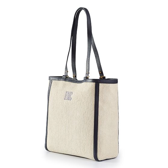 Tulip Raffia Embossed Recycled Top Handle