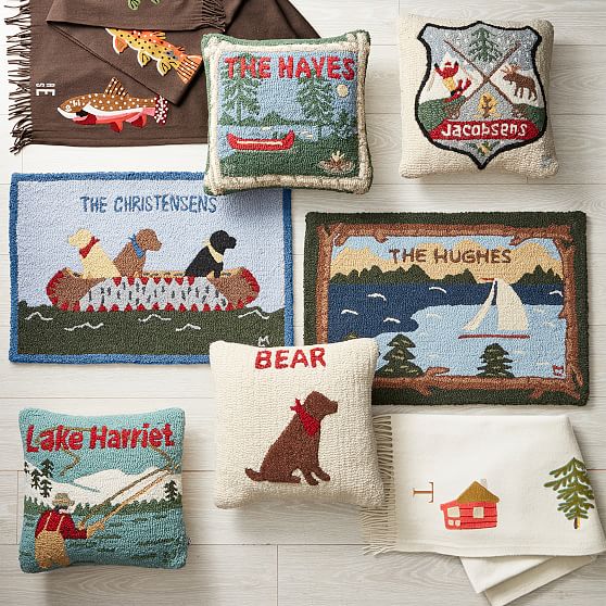 Hand Hooked Americana Pillows Custom Pillows Mark and Graham