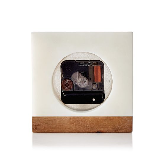 Monogrammed Marble Desk Clock Personalized Home Decor Mark and Graham