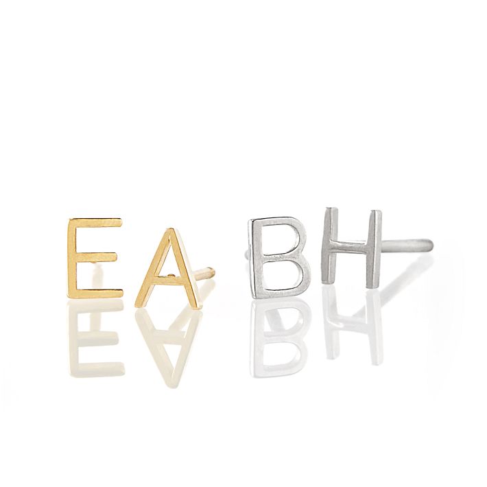 Maya brenner initial earrings Clearance