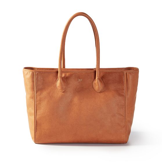 Elisabetta Leather ZipTop Tote Mark and Graham