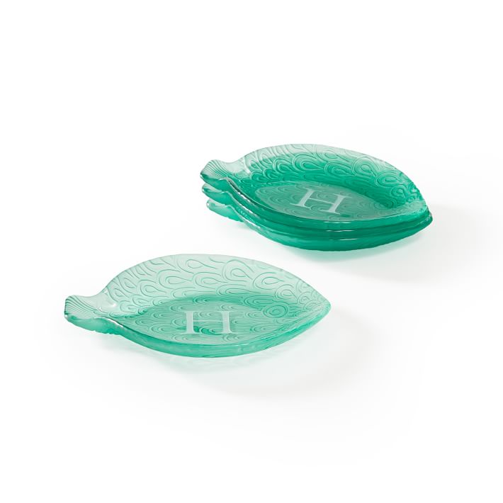 Glass Fish Plate, Set of 4 Mark and Graham