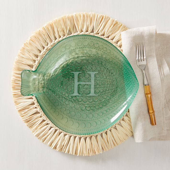 Glass Fish Plate, Set of 4 Mark and Graham