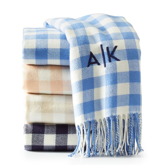 Gingham Throw Blanket Mark and Graham
