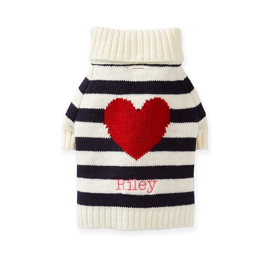 Personalized Cable Knit Dog Sweater