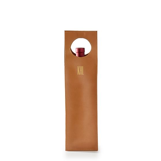 Custom Leather Insulated Wine Tote