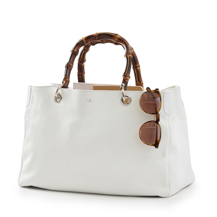 Elisabetta Leather Zip-Top Tote