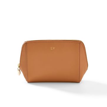 Vegan leather vanity case Louis Vuitton Brown in Vegan leather