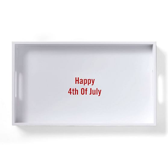 Lacquer Rectangle Tray Personalized Serving Tray Mark and Graham