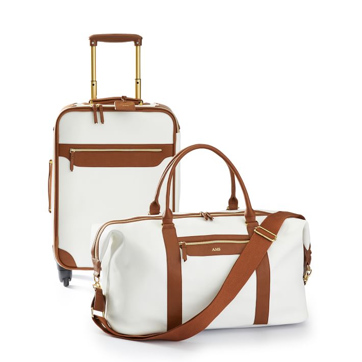 Monogram Duffle Bag, Canvas Weekender, Overnight Travel Bag, Weekender  Travel Luggage, Personalized Groomsmen, Bridesmaid, Bride Gift Idea