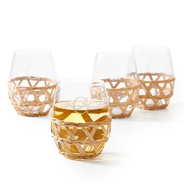 Lattice Stemless Wine Glass