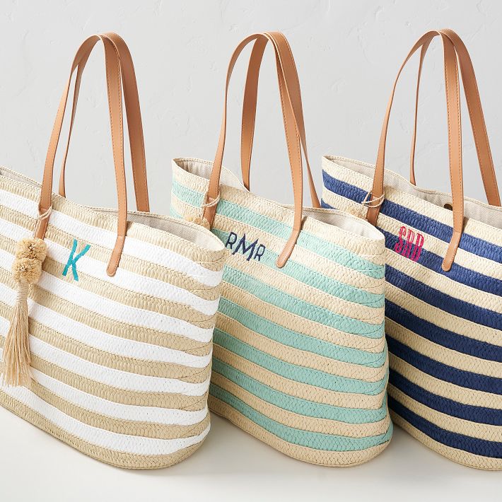 The Perfect Striped Straw Tote for Summer
