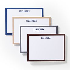Personalized Notecards Note cards Stationery Stationary Shadow