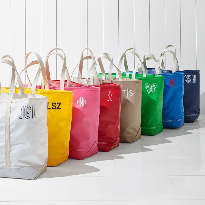 Clear Tote Vinyl Plastic Bag Shopper Acrylic Handles Transparent Carrier  Pack M