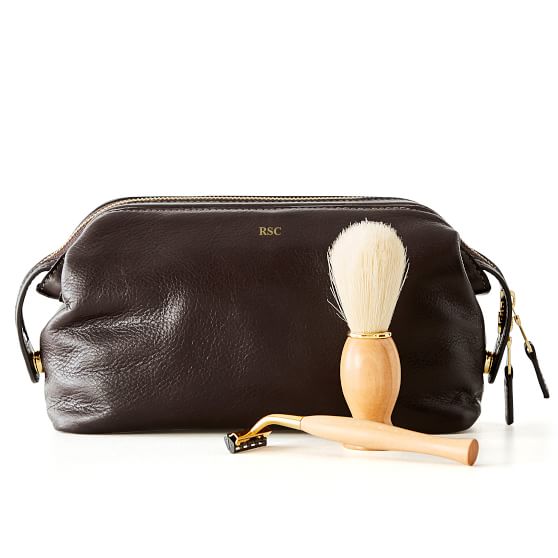 Harvey Men's Leather Dopp Kit