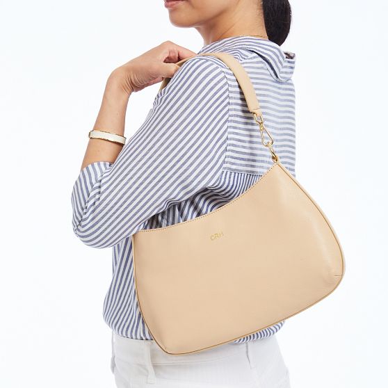 Crescent Chain Designer Crossbody Bag: Yellow Fringe Handbag