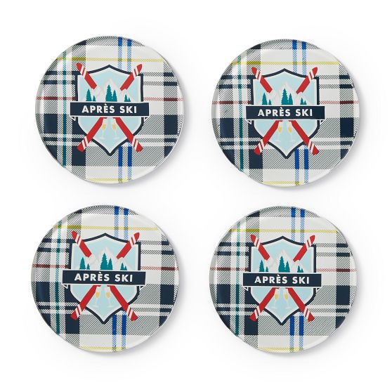 Mark and Graham - Spring 2019 - Single Letter Acrylic Coaster, Set of 4,  Blush