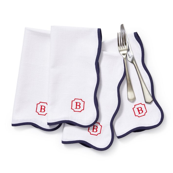 Summer Icon Linen Dinner Napkins, Set of 4