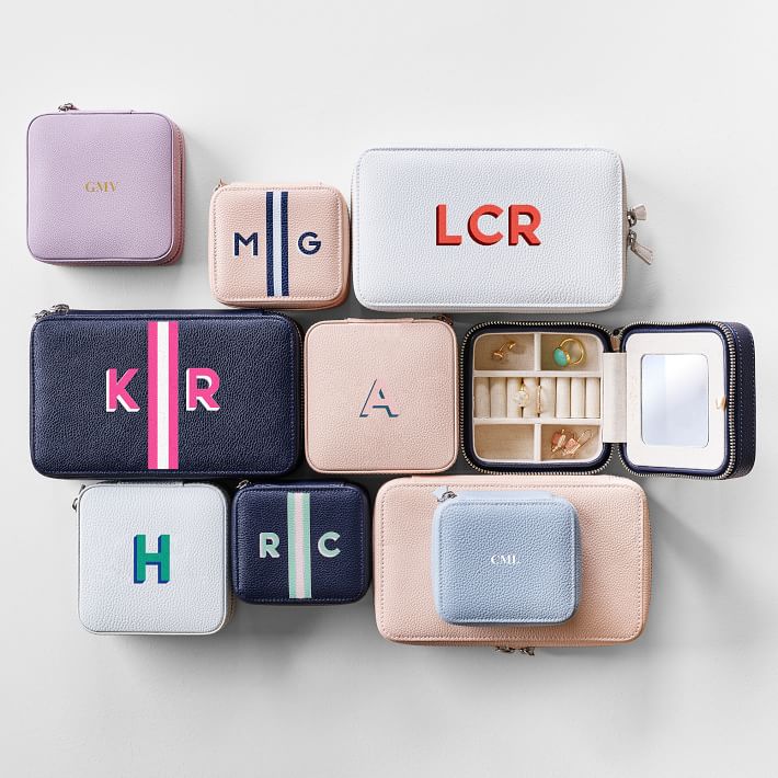 Monogrammed Travel Jewelry Case Travel Jewelry Organizer