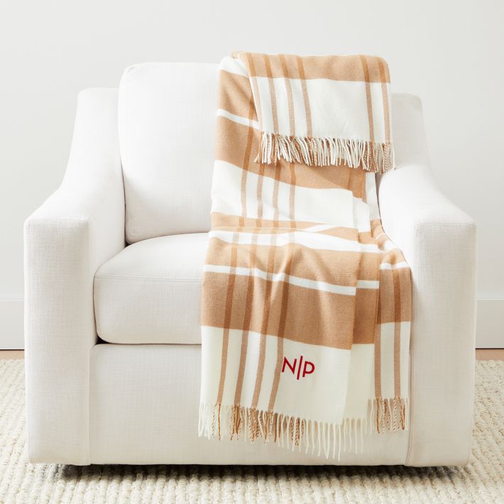 Italian Plaid Throw Blanket Mark and Graham