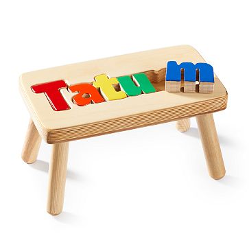 Children's wooden stools online with name