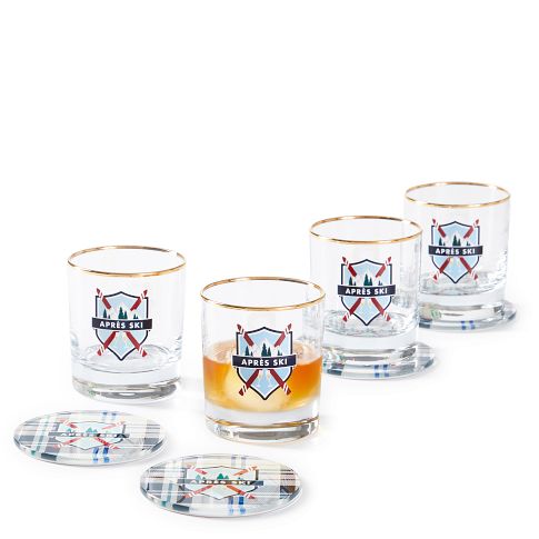 Name Drop Ski Tools Pint Glass - Set of 6