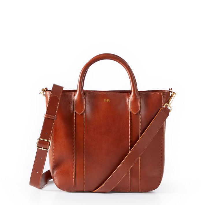 The Turin Leather Crossbody Tote Bag