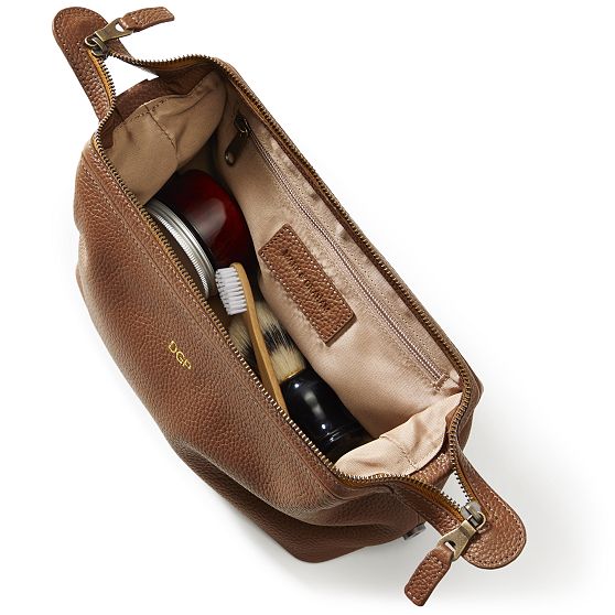 Harvey Men s Leather Dopp Kit Mark and Graham