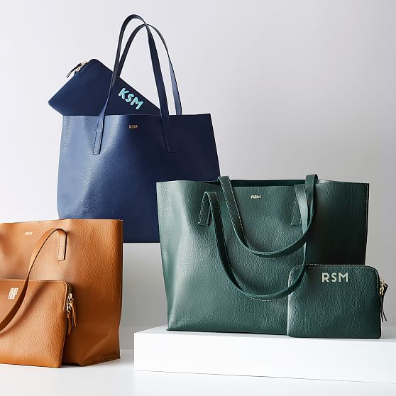 Italian Made Calfskin Leather Handbag – York Furrier