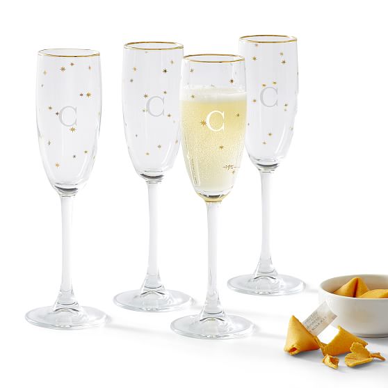 Star on sale champagne glasses