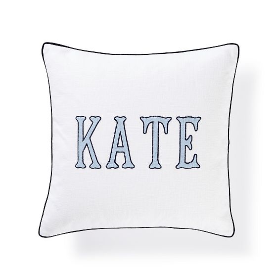 Personalized Embroidered Pillow Cover Mark and Graham