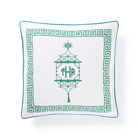 Personalized Embroidered Pillow Cover Mark and Graham