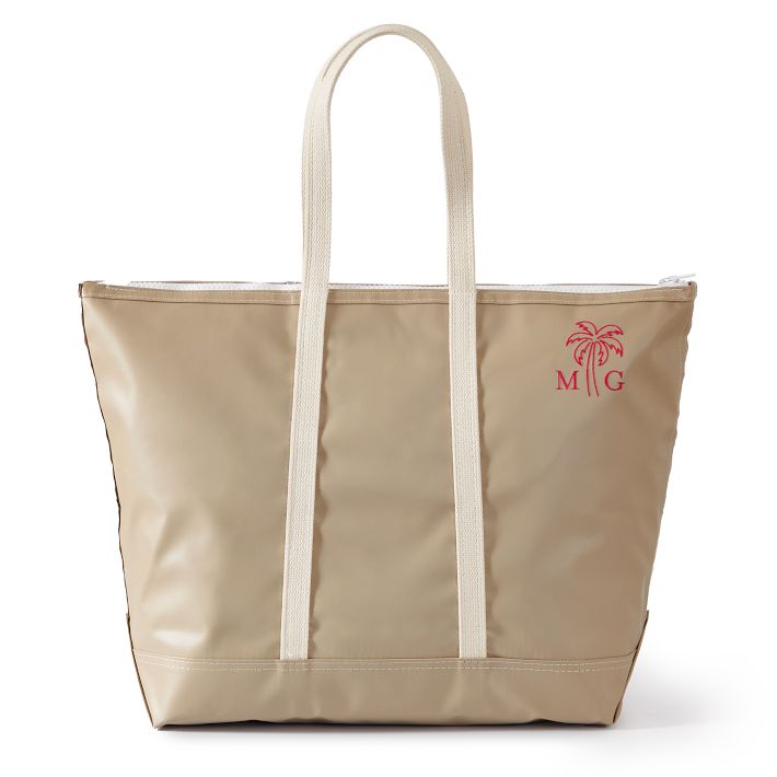 Monogrammed Large Zip Top Tote