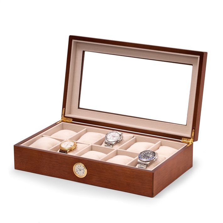 Stock Your Home Luxury Mens Dresser Valet Organizer for Watches