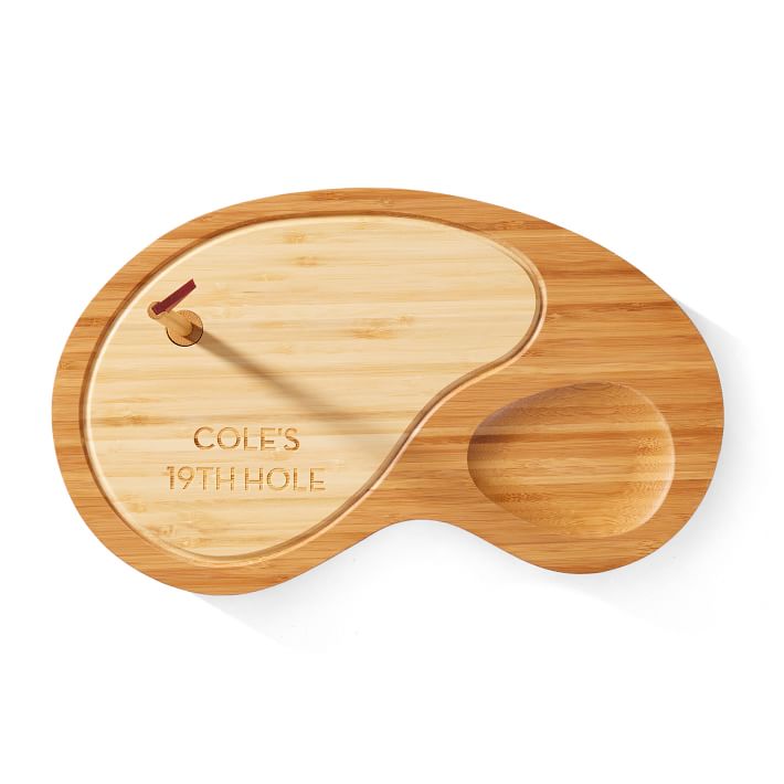 Bamboo Cutting Board - Paddle Style with Drip Ring - Western