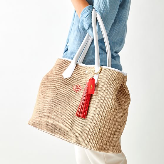 The Take Me to Italy Straw Beach Bag