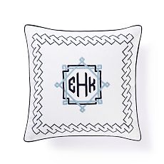Personalized Purple and Black Monogram Pillow Case for Kids