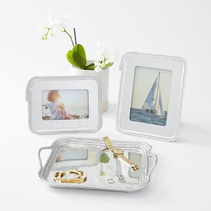 The Crew Silver Rope Photo Frame | Mark and Graham