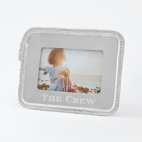 The Crew Silver Rope Photo Frame | Mark and Graham