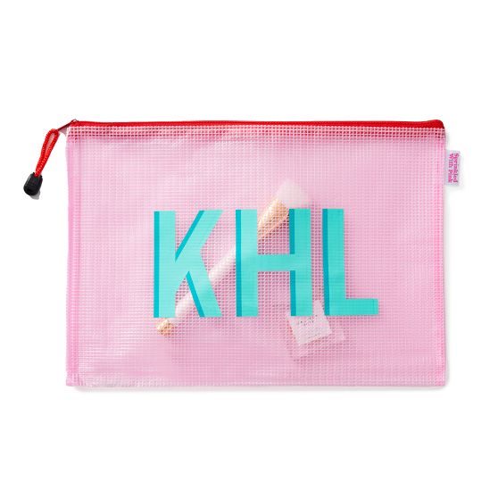 Clear Pencil Pouch Large Capacity Comfortable Touch Pencil Storage Bag for  Students Pink 
