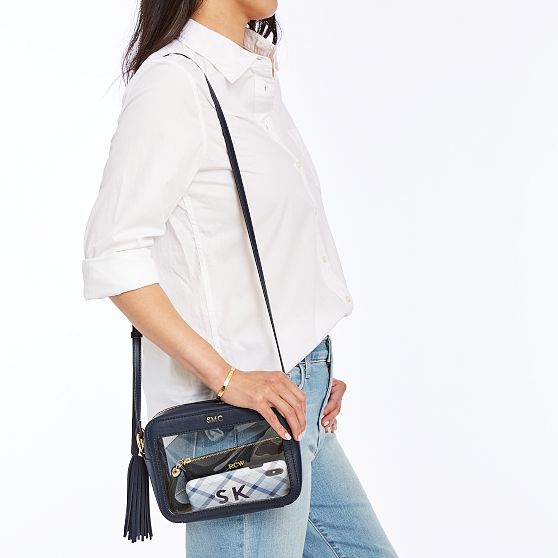 Clear quilted best sale crossbody bag