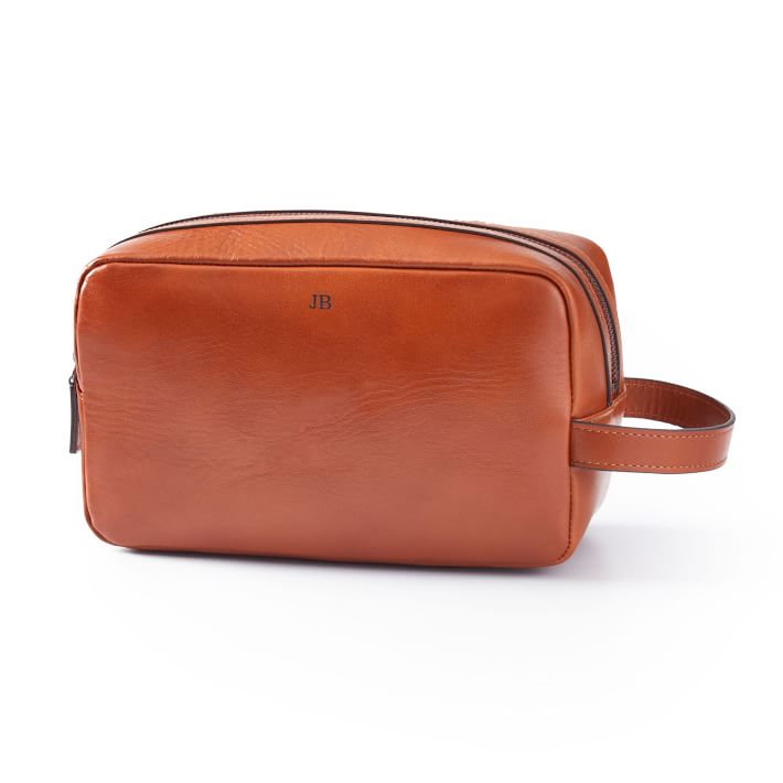 Graham Leather Hanging Toiletry Bag