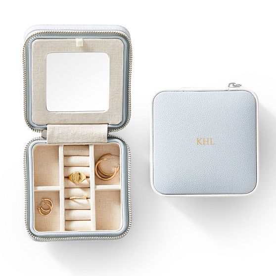 Small Piped Travel Jewelry Case Mark and Graham