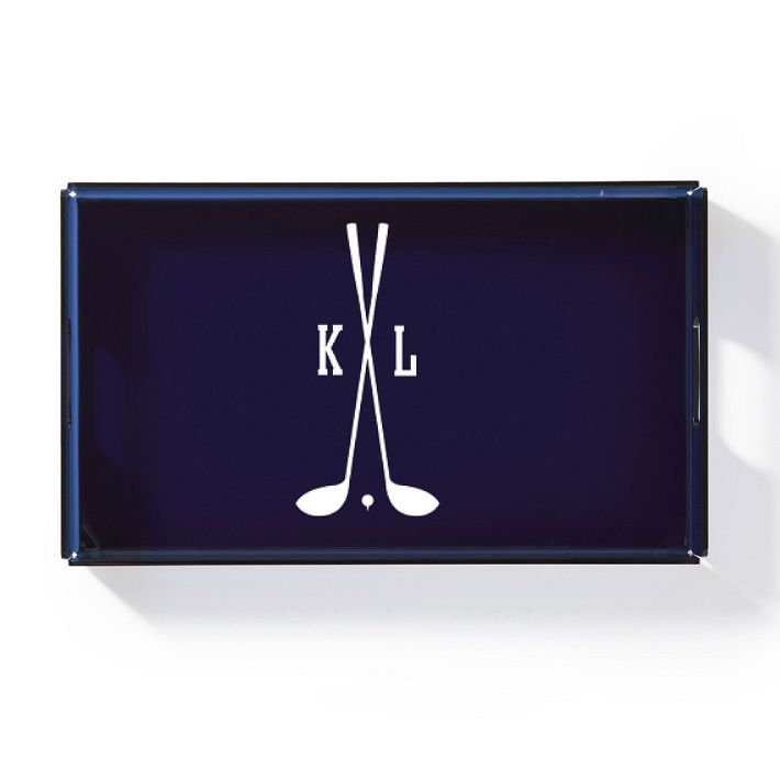 Navy Acrylic Serving Tray