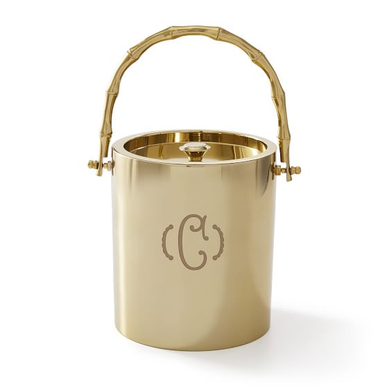 Custom Last Name Monogram Ice Bucket