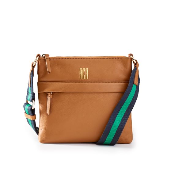 Build Your Bag Crossbody Strap, 5 Stripe Twill