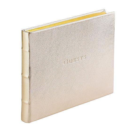 Personalized Leather Guest Book | Mark and Graham