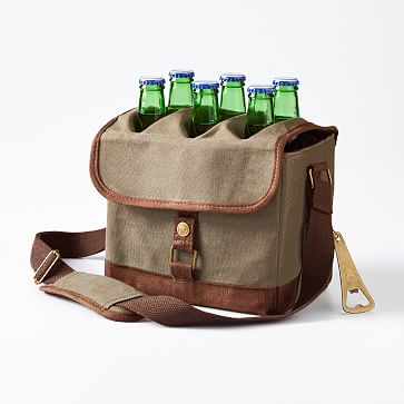 Beer Caddy Cooler Tote w/ Bottle Opener