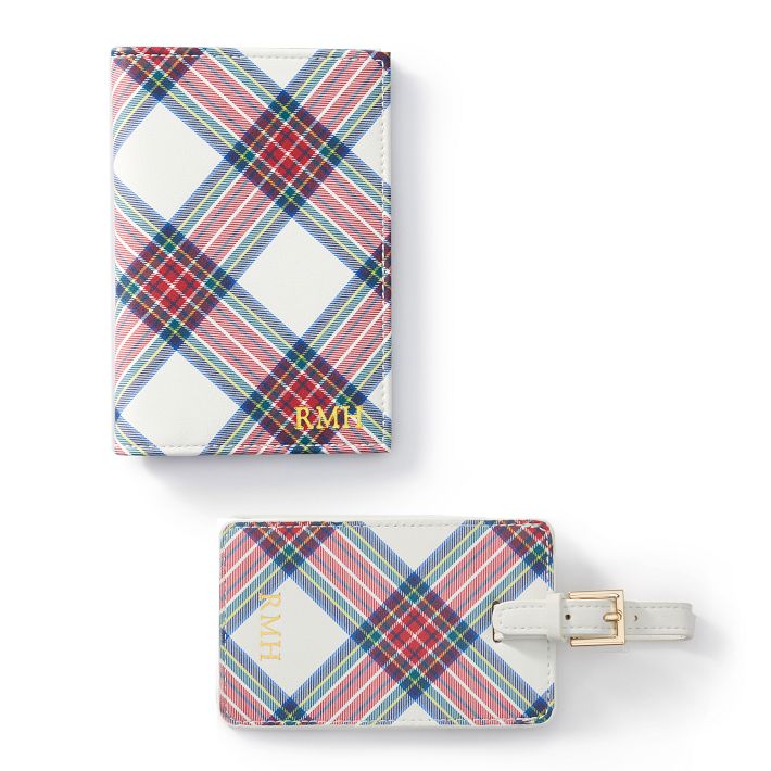 Patterned Passport Case and Luggage Tag Set Mark and Graham